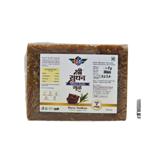 श्री सुधन केमिकल विरहित गुळ-वडी(Shree Sudhan Chemical Free Jaggery-Cube)